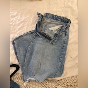 American Eagle Outfitters Light Blue Straight Leg Jeans